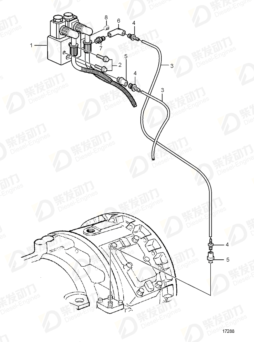 volvo penta Solenoid valve 3963178 Drawing volvo penta Solenoid valve 3963178 Drawing